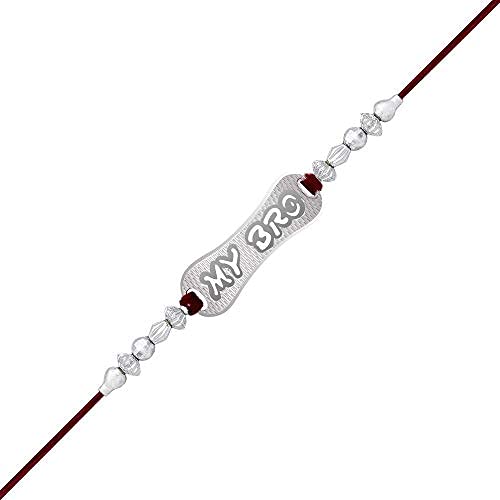 Arihant Gems & Jewels 925 Sterling Silver rakhi for brother My Bro Rakhi for Brother | Natural & Certified for Raksha Bandhan