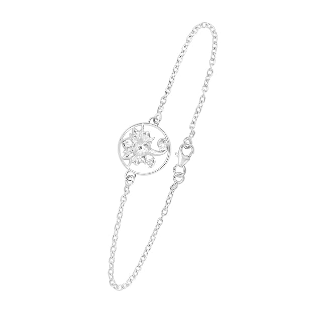 Arihant Gems & Jewels 925 Silver rakhi for brother Ganesha Bracelet Rakhi For Unisex Adult (silver) For Raksha Bandhan