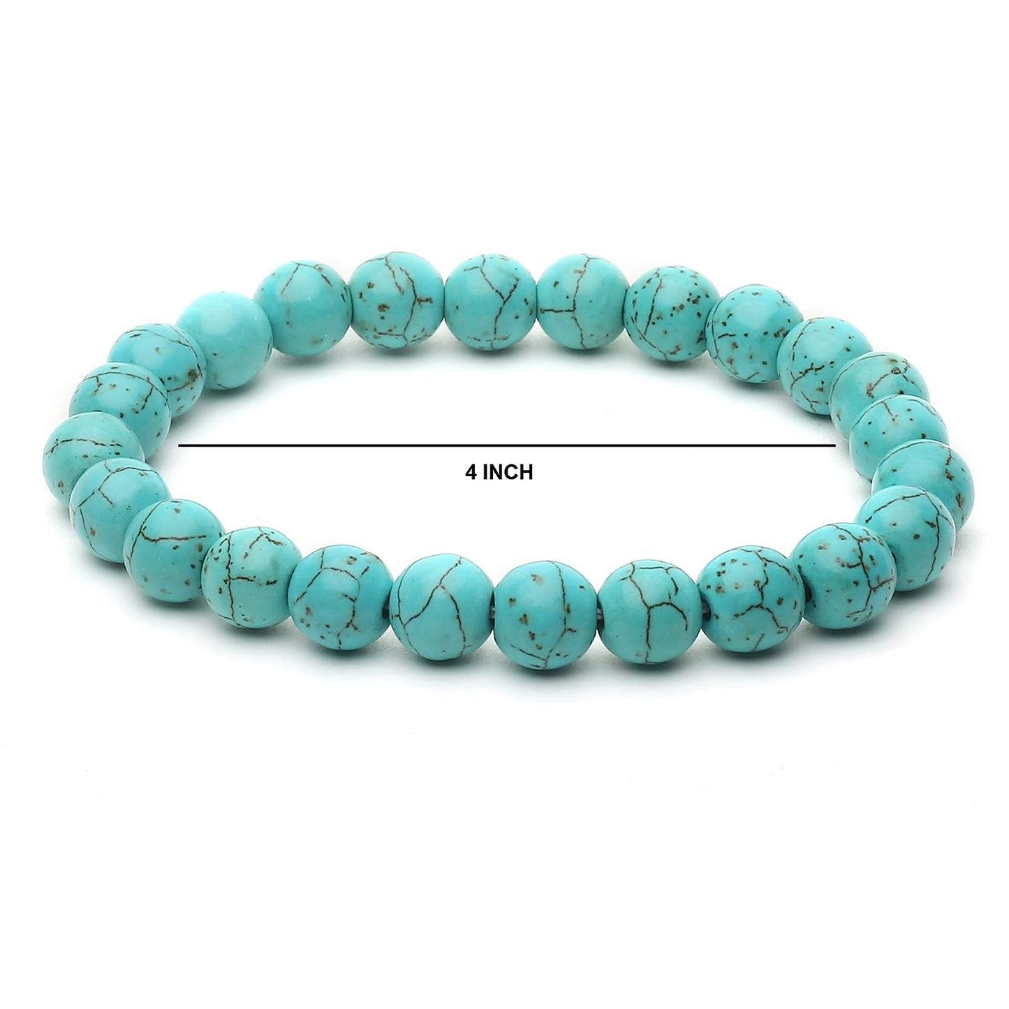 Arihant Gems & Jewels Firoza Bracelet | Natural & Certified | Astrological Gemstone | Positive Effect | Unisex Both for Men & Women