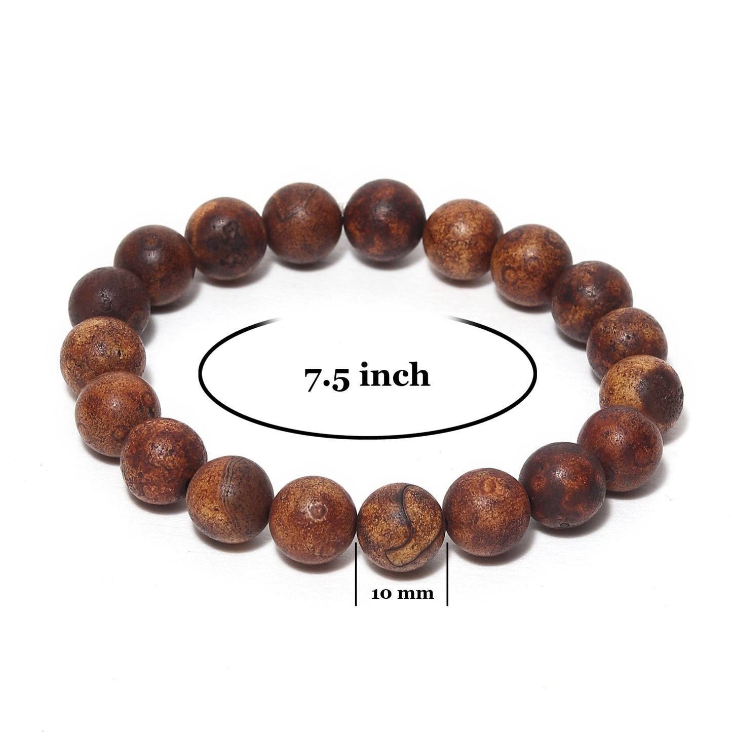 Arihant Gems & Jewels Jasper Bracelet | Natural & Certified | Astrological Bracelet | Reiki/Yoga Healing Distance Charm Bracelet | Unisex Both for Men & Women