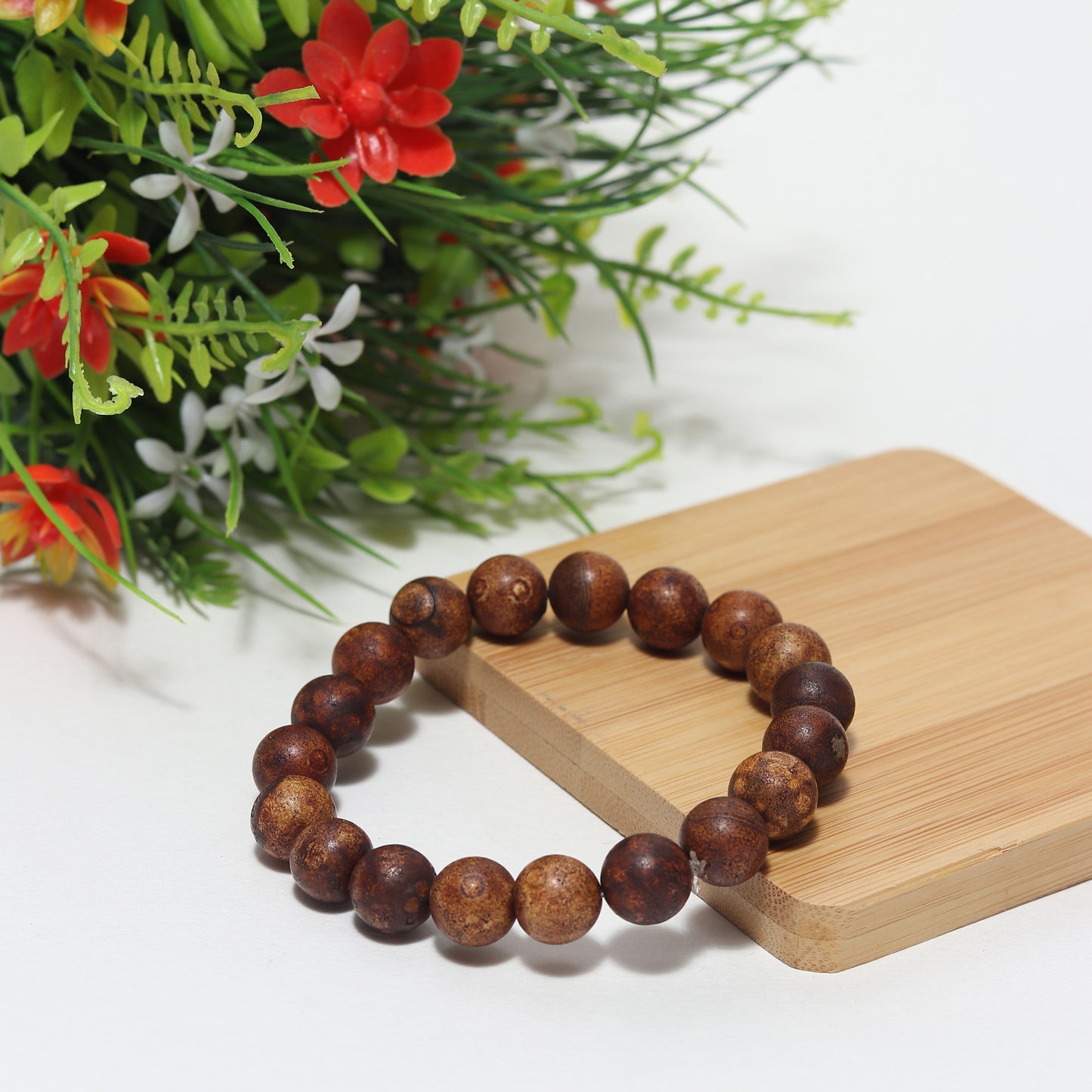 Arihant Gems & Jewels Jasper Bracelet | Natural & Certified | Astrological Bracelet | Reiki/Yoga Healing Distance Charm Bracelet | Unisex Both for Men & Women
