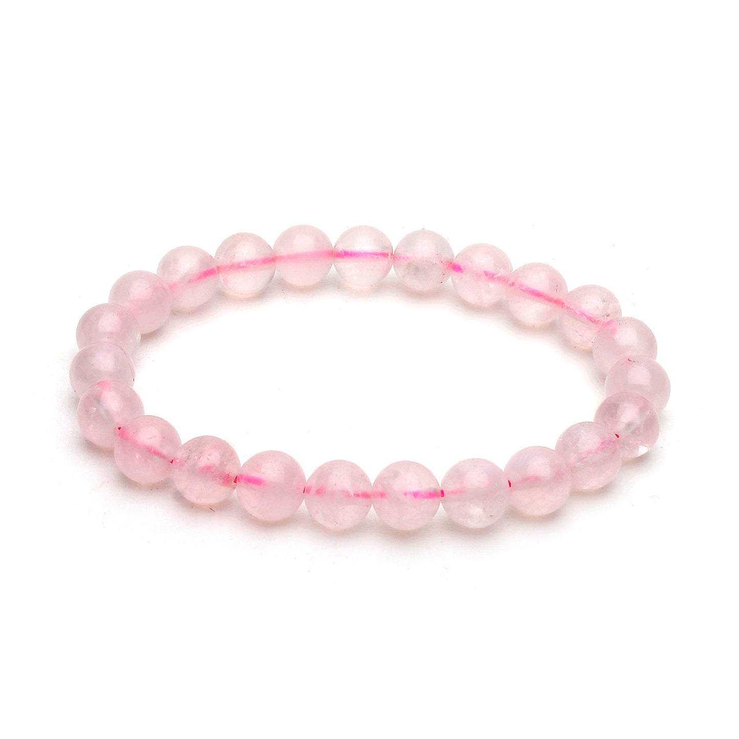 Arihant Gems & Jewels Rose Quartz Bracelet | Natural & Certified | Astrological Gemstone | Positive Effect | Unisex Both for Men & Women