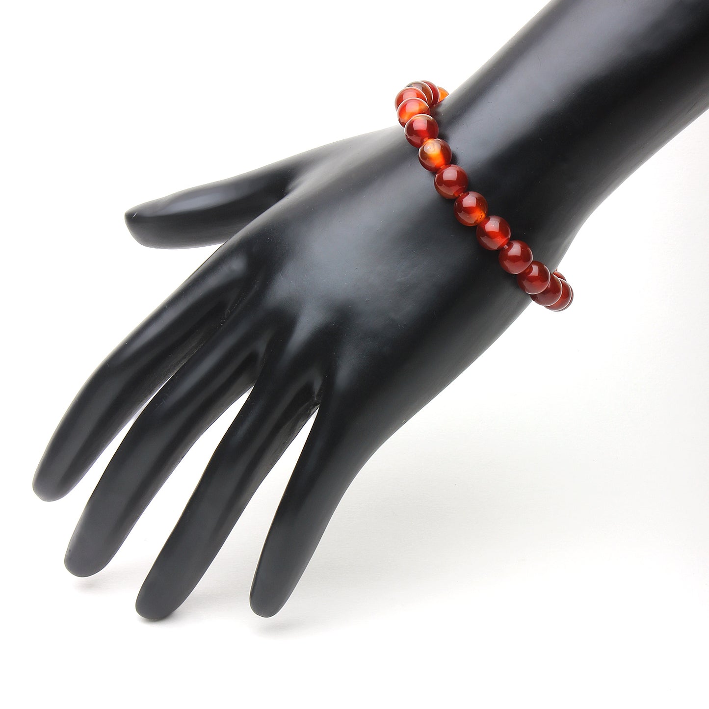 Arihant Gems & Jewels Light & Dark Brown Calcedony Bracelet | Natural & Certified | Astrological Gemstone | Positive Effect | Unisex Both for Men & Women