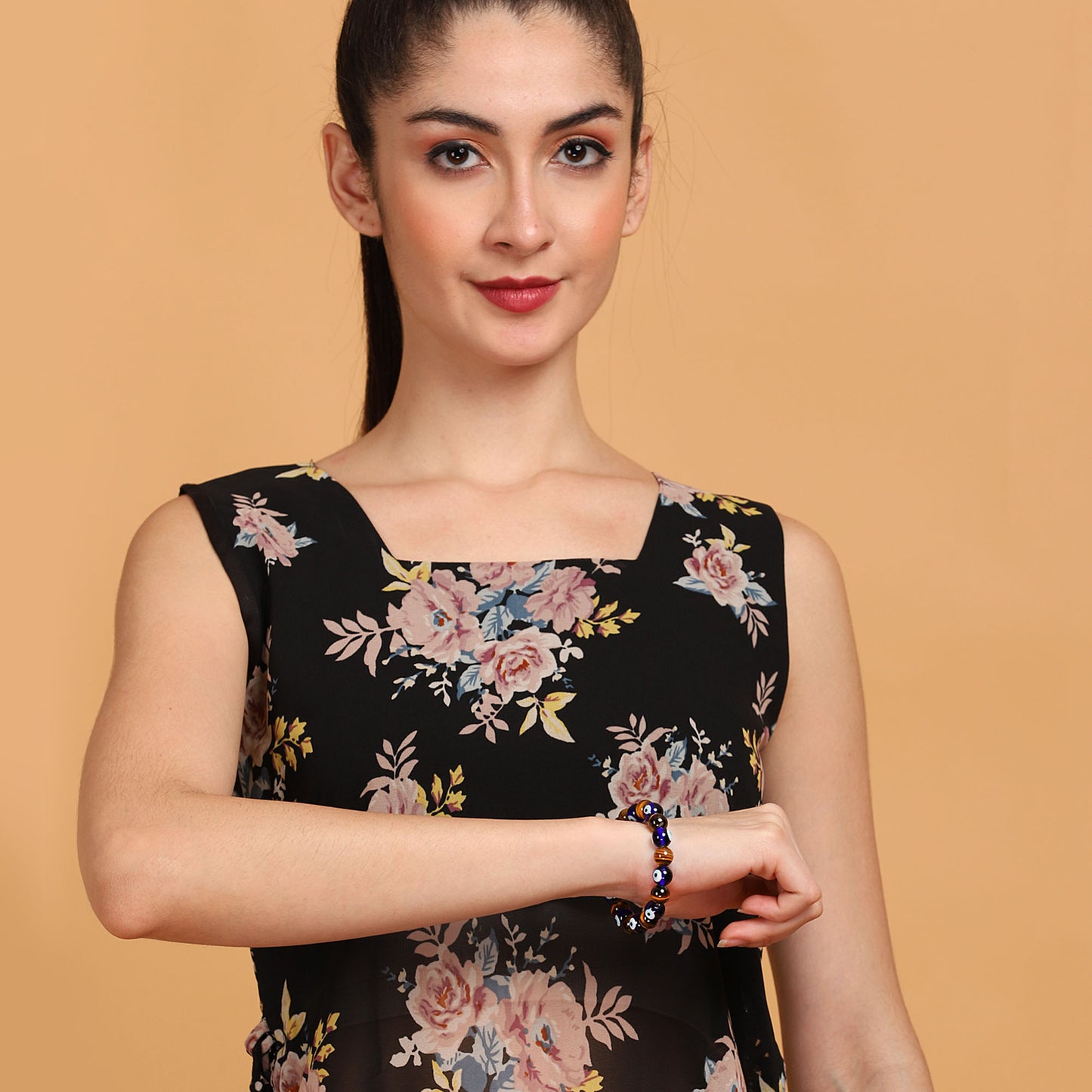 Arihant Gems & Jewels Reiki/Yoga Healing Distance Charm Bracelet | Natural & Certified | Astrological Gemstone | Positive Effect | Unisex Both for Men & Women