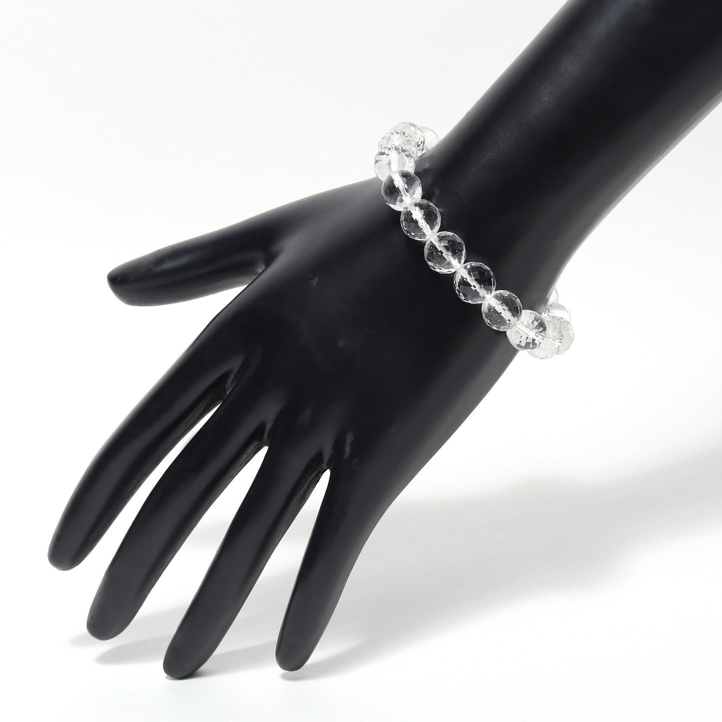 Arihant Gems & Jewels Diamond Cutting Sphatik Bracelet | Natural & Certified | Astrological Bracelet | Reiki/Yoga Healing Distance Charm Bracelet | Unisex Both for Men & Women