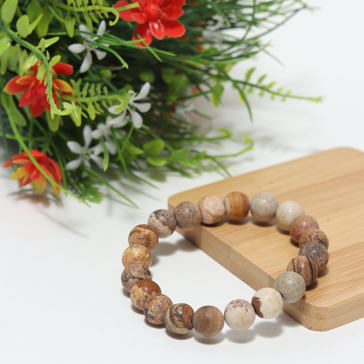 Arihant Gems & Jewels Reiki/Yoga Healing Distance Charm Bracelet | Natural & Certified | Astrological Gemstone | Positive Effect | Unisex Both for Men & Women