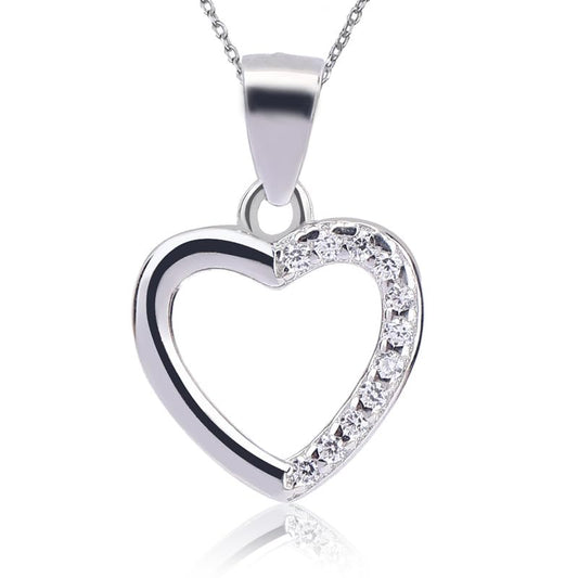 Arihant Gems & Jewels Stylish Silver 925 Heart Design Pendent For Women Girls Love Pendant Silver Chain Pendant For Women Gift for Sister Love Gift Pendant Necklace