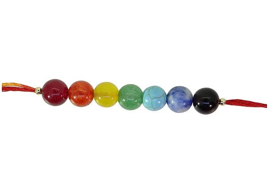 7 Chakra Energetic Healing Stone Rakhi for Your Brother by Arihant Gems and Jewels