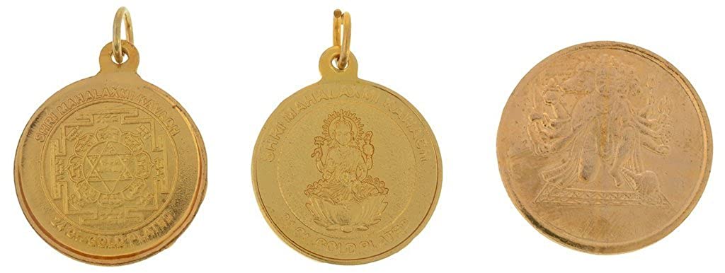 Shani Maha Raksha Kawach (17Cm X 20 cm X 4 cm, Golden+Black) by Arihant Gems and Jewels