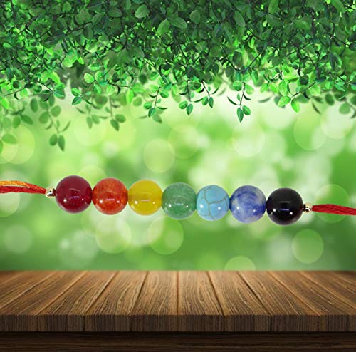 7 Chakra Energetic Healing Stone Rakhi for Your Brother by Arihant Gems and Jewels