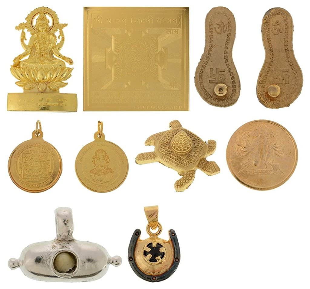 Shani Maha Raksha Kawach (17Cm X 20 cm X 4 cm, Golden+Black) by Arihant Gems and Jewels
