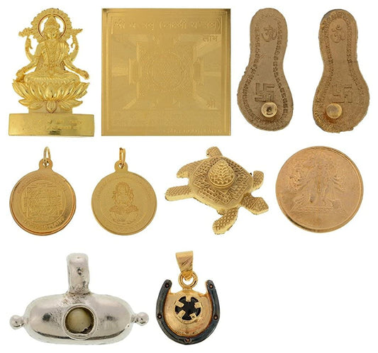 Shani Maha Raksha Kawach (17Cm X 20 cm X 4 cm, Golden+Black) by Arihant Gems and Jewels