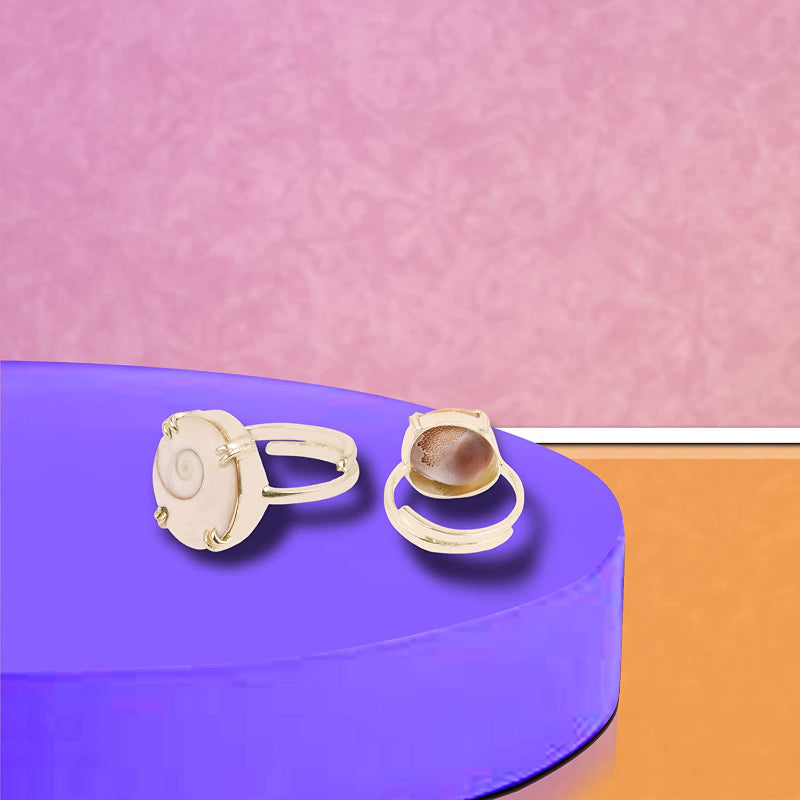 925 Silver Gomti/Gaumti Chakra Adjustable Ring | Natural and Certified | Astrological Gemstone | Unisex Both for Men & Women