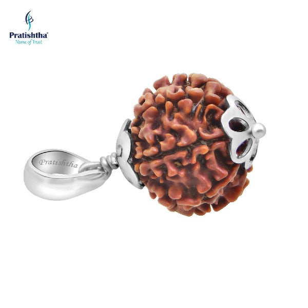 8 Mukhi NEPALI RUDRAKSHA SILVER 925 PENDANT / Eight Faced RUDRAKSHA 100% Original & Certified
