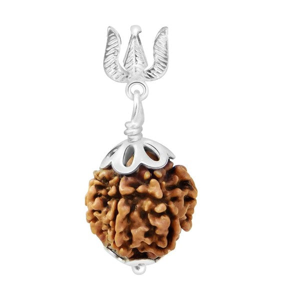 GANESH JI NEPALI RUDRAKSHA 100% Original & Certified SILVER 925 PENDANT