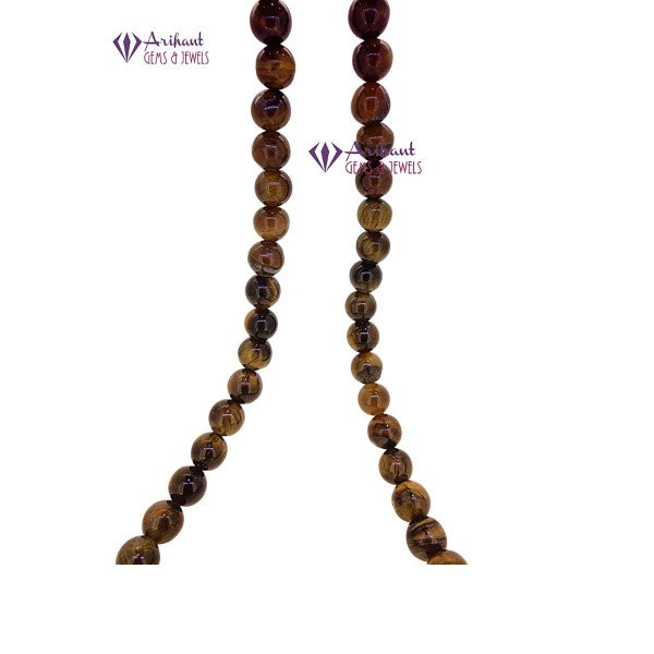 Certified 108+1 Beads Tiger Eye Jaap Mala for Pooja, Astrology (Brown)