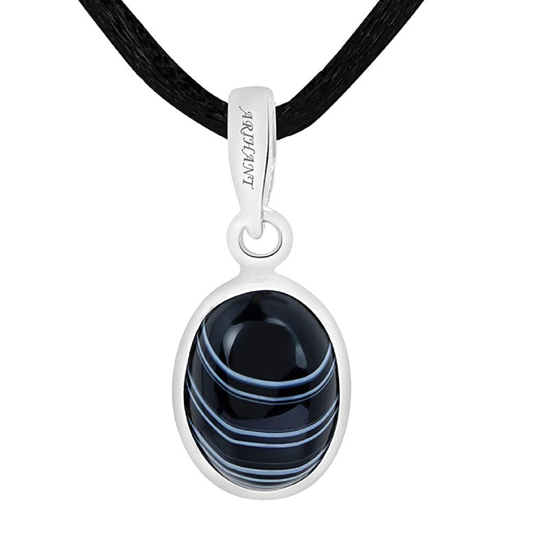 Sulemani Hakik 11.25 Ratti Natural & Certified Astrological Gemstone Silver(925) Bezel Setting Pendant