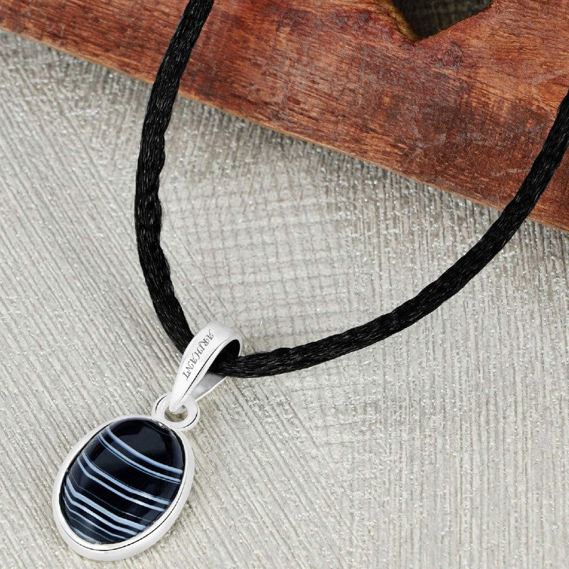 Sulemani Hakik 11.25 Ratti Natural & Certified Astrological Gemstone Silver(925) Bezel Setting Pendant