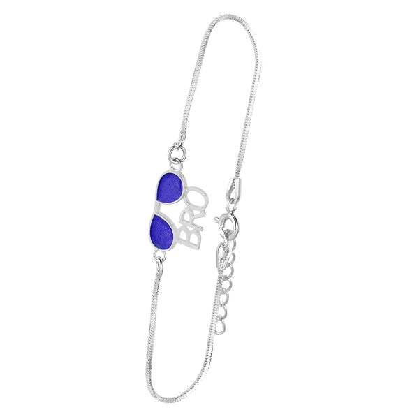 Arihant Gems & Jewels Unisex Silver 925 Brother/Bhai/Bhaiya/Bro Rudraksha Elegant Rakhi for Your Brother for Rakshabandhan