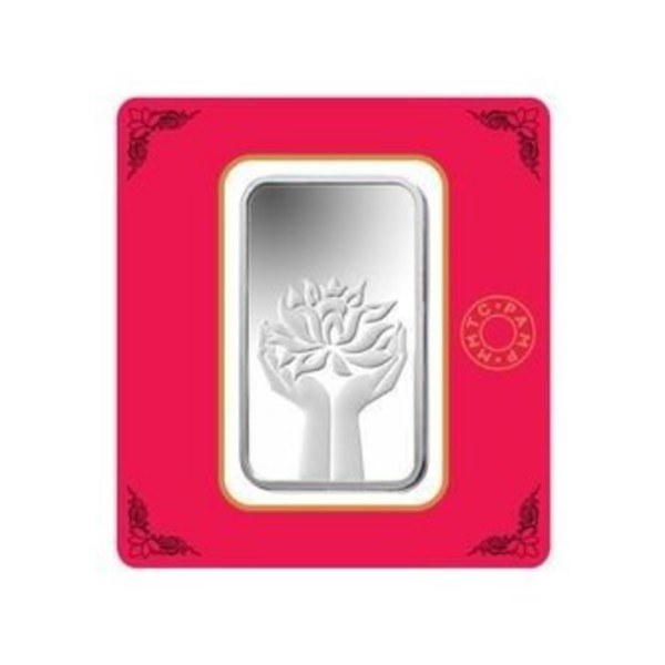 MMTC-PAMP CERTIFIED LOTUS SILVER(999) BAR