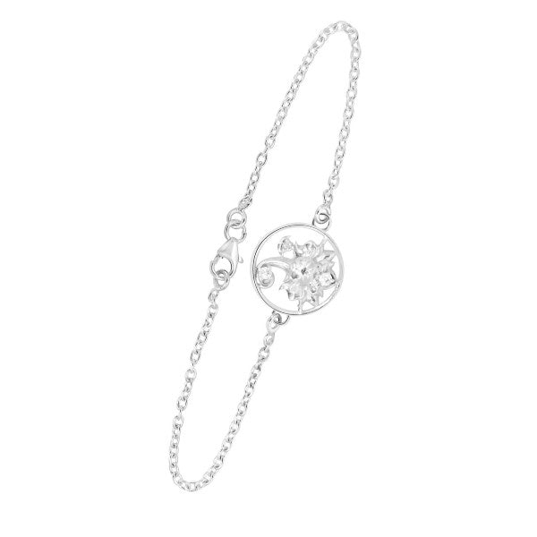ARIHANT GEMS & JEWELS Sterling Silver Lord Ganesha Divine Bracelet Rakhi for Brother