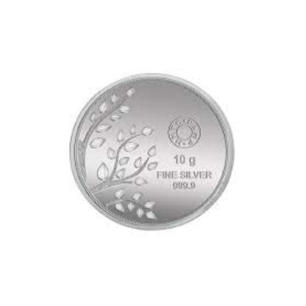 MMTC - PAMP Banyan Tree Silver(999) 10 gm. Coin With Capsule Packing