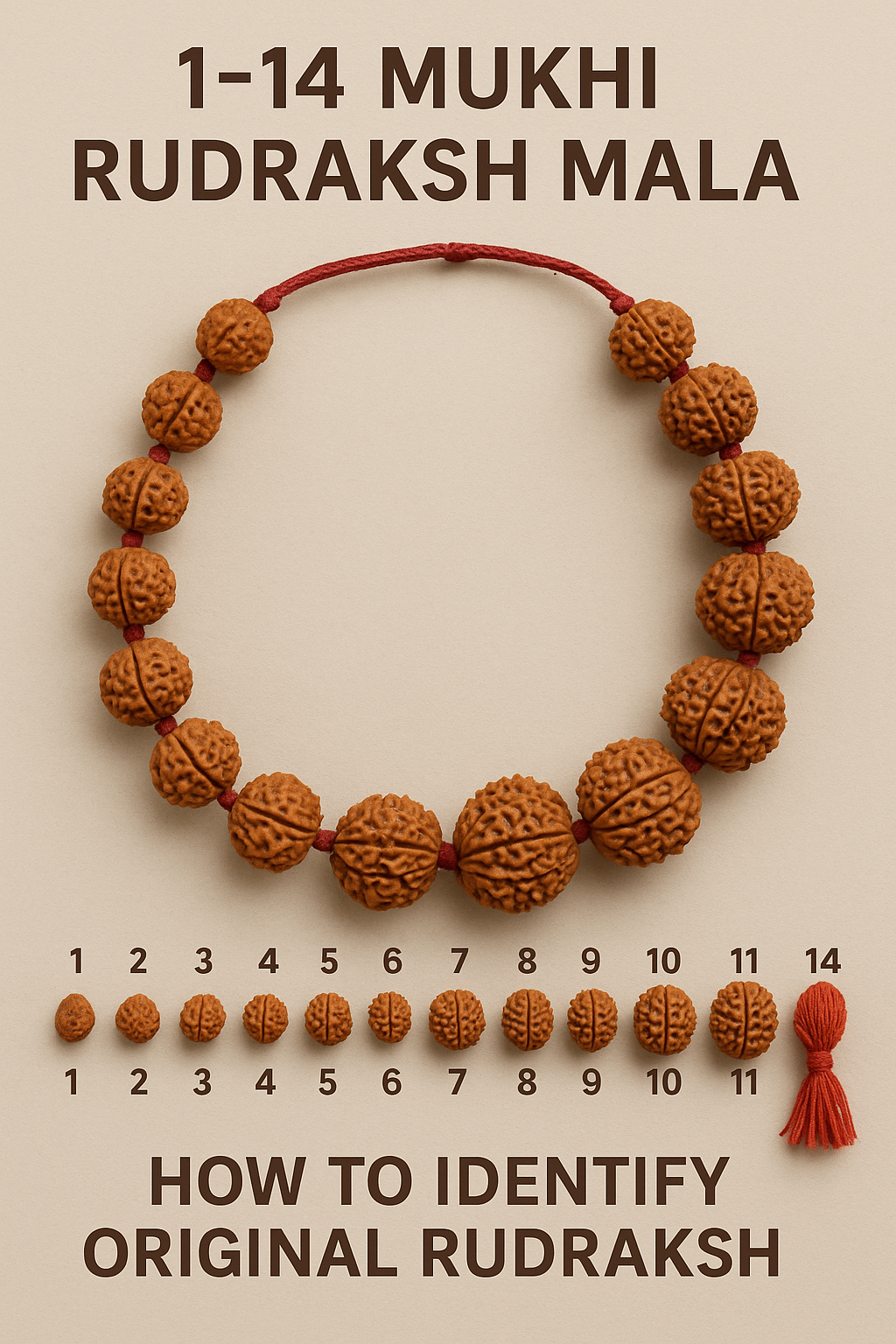 How to Identify a Genuine 1 to 14 Mukhi Rudraksha Mala