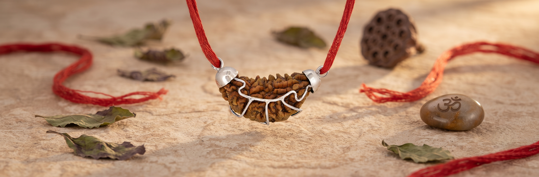 1 Mukhi India Rudraksha Silver 925 Pendant Arihant Gems & Jewels
