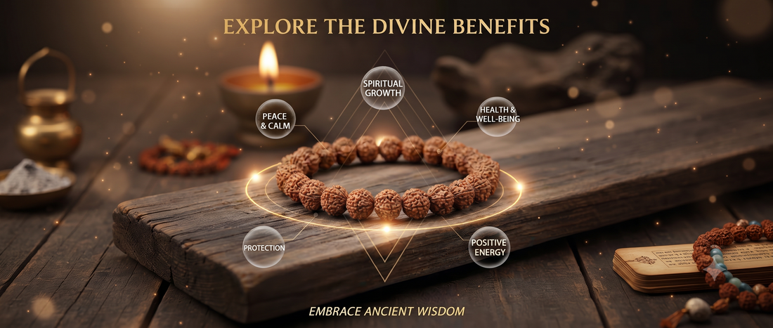 Panch Mukhi Rudraksha Bracelet for Men And Women