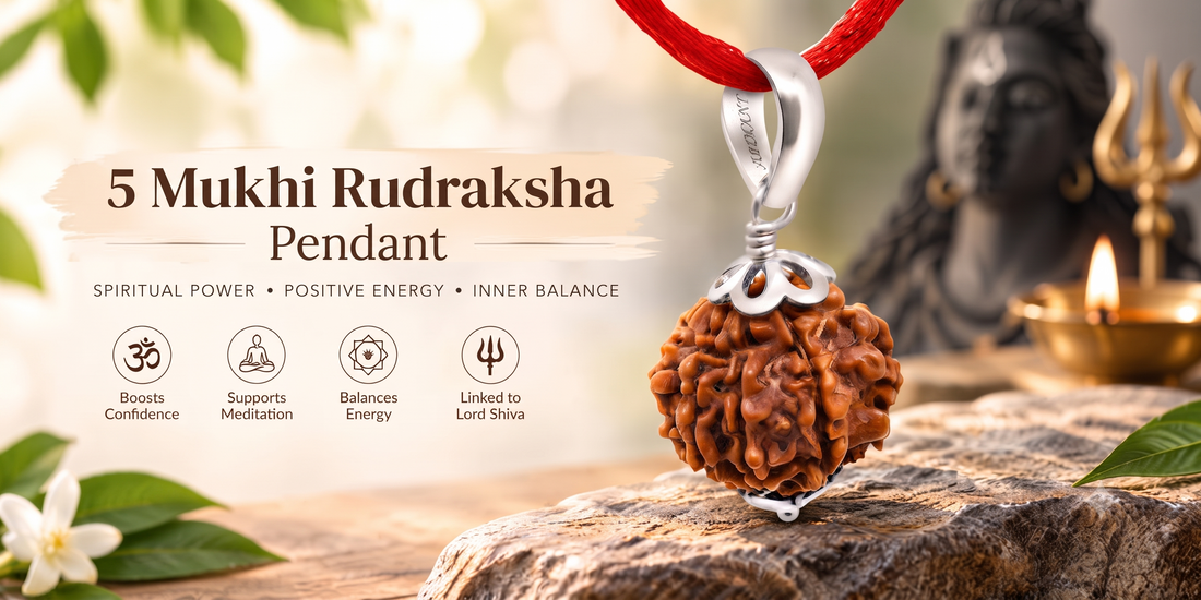 925 Silver Rudraksha Pendant for Men and Women
