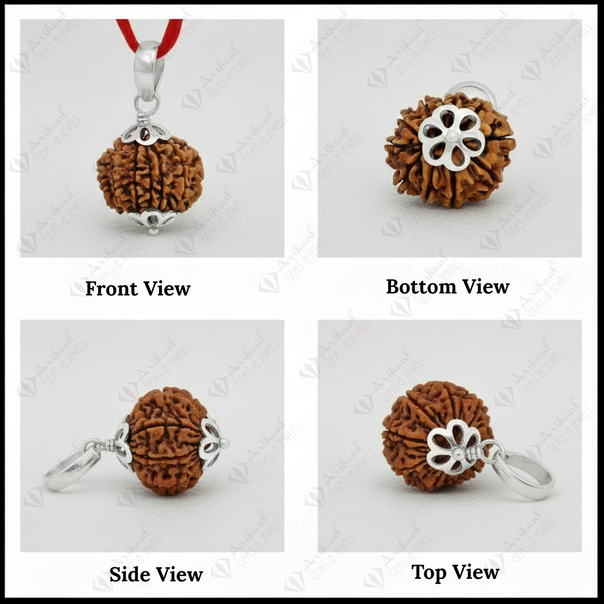 11 Mukhi NEPALI RUDRAKSHA SILVER 925 PENDANT / Eleven Faced RUDRAKSHA 100% Original & Certified