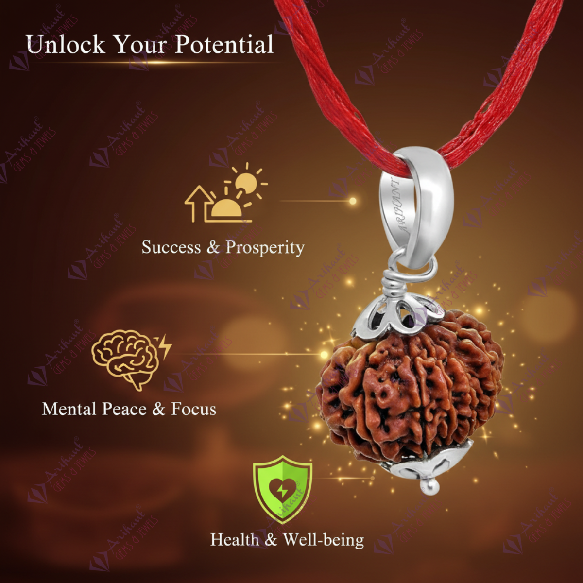 12 Mukhi NEPALI RUDRAKSHA SILVER 925 PENDANT / Twelve Faced RUDRAKSHA 100% Original & Certified