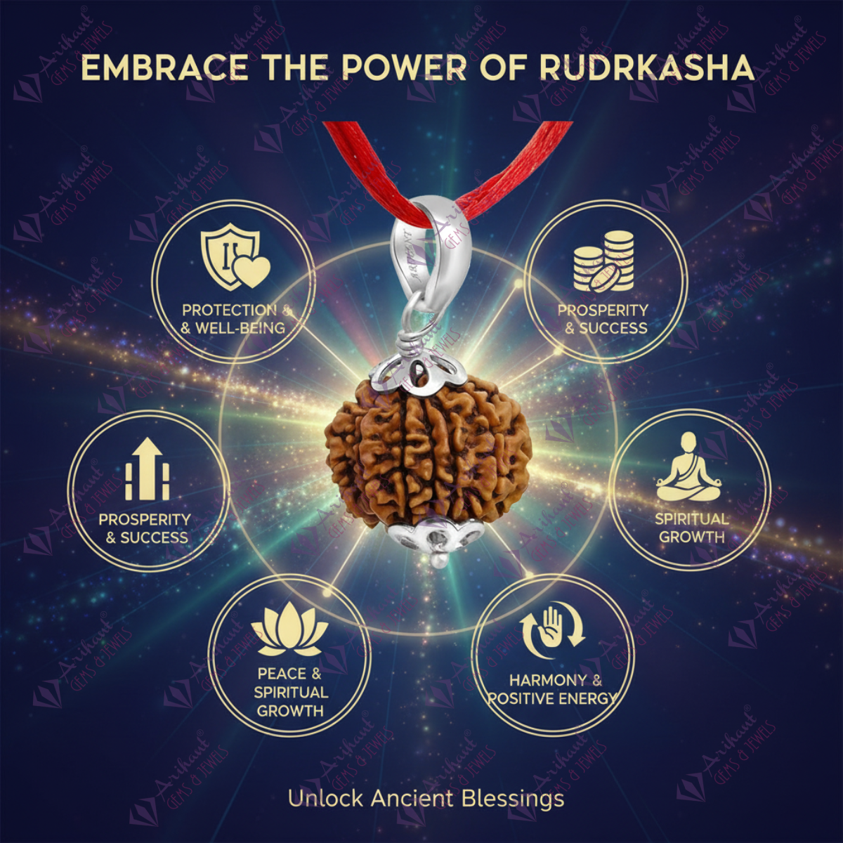 11 Mukhi NEPALI RUDRAKSHA SILVER 925 PENDANT / Eleven Faced RUDRAKSHA 100% Original & Certified