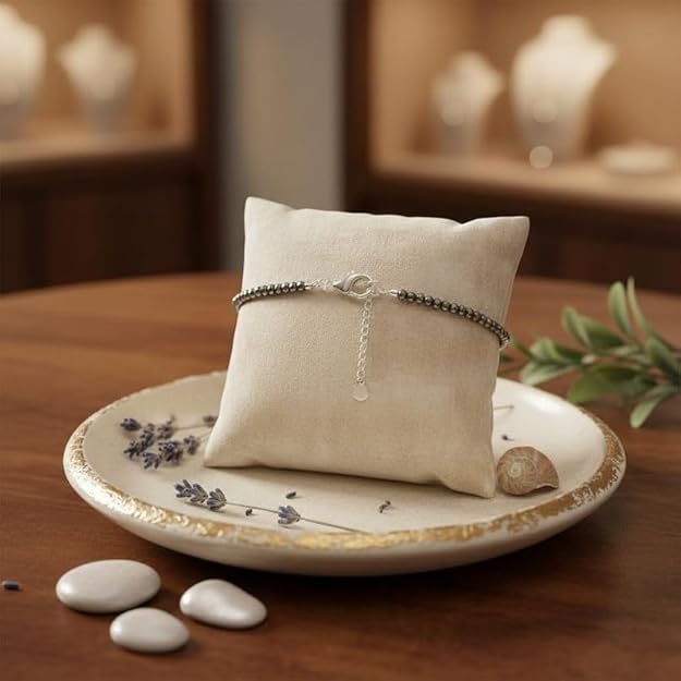 Certified Raw Pyrite Anklet | Natural Wealth & Prosperity Stone | Money Magnet Crystal Payal for Women | Adjustable Spiritual Jewelry.