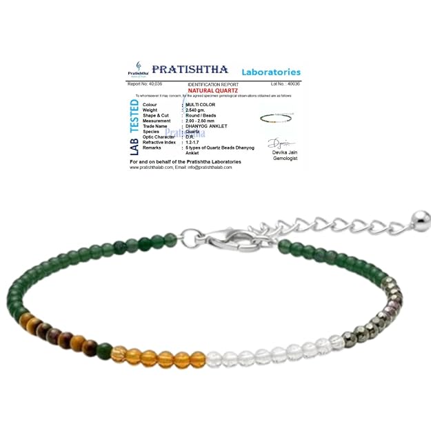 Original Raw Pyrite Anklet for Men &amp; Women | Money Magnet for Wealth, Success &amp; Prosperity | Adjustable Crystal Healing Anklet for Good Luck, Positive Energy &amp; Financial Growth.