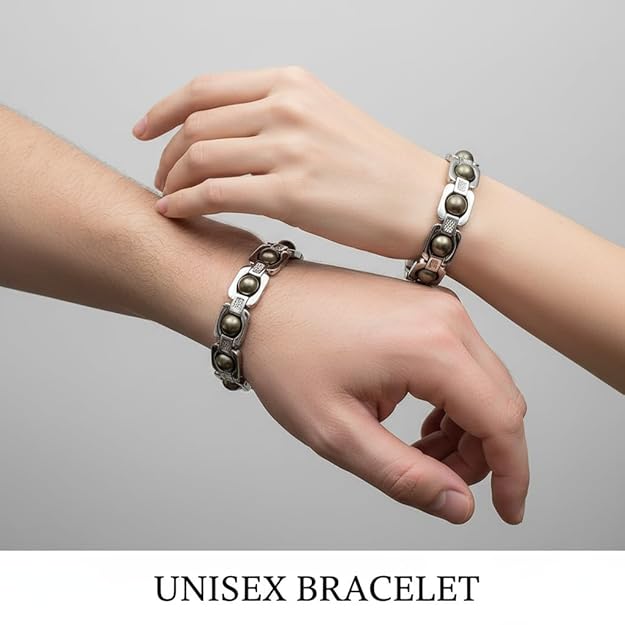 Natural Pyrite Bracelet for Men & Women | Original Pyrite Stone Beaded Bracelet | Money Magnet Wealth & Prosperity Crystal | Healing Crystal Bracelet for Good Luck, Success & Protection | Adjustable Unisex Jewelry Gift.