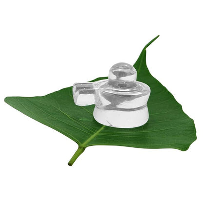 Sphatik/Crystal Shiv/Shivling Idol for Home & Office - Vastu, Career Success, Good Luck, Wealth & Home Decoration Gift