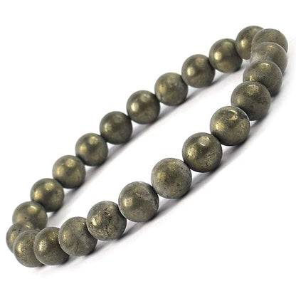Raw Pyrite Bracelet with Certificate of Authenticity – Boosts Confidence & Attracts Wealth – Healing Crystal Astrology Bracelet for Men & Women – Handcrafted Gemstone Jewelry