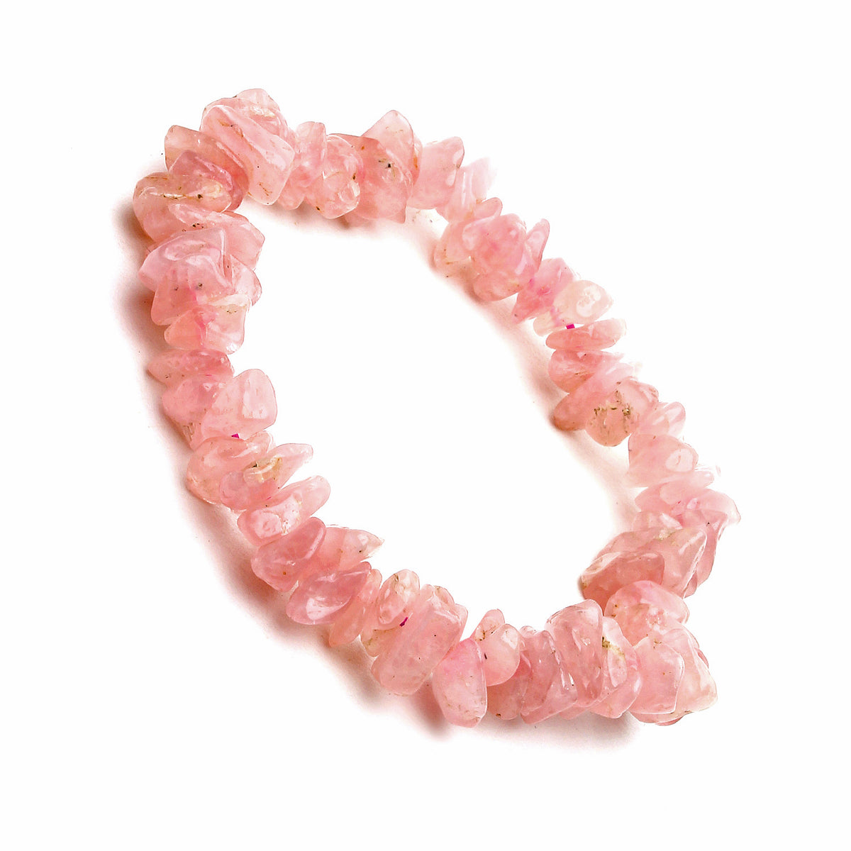 Arihant Gems & Jewels Rose Chips Bracelet | Natural & Certified | Astrological Gemstone | Positive Effect | Unisex Both for Men & Women