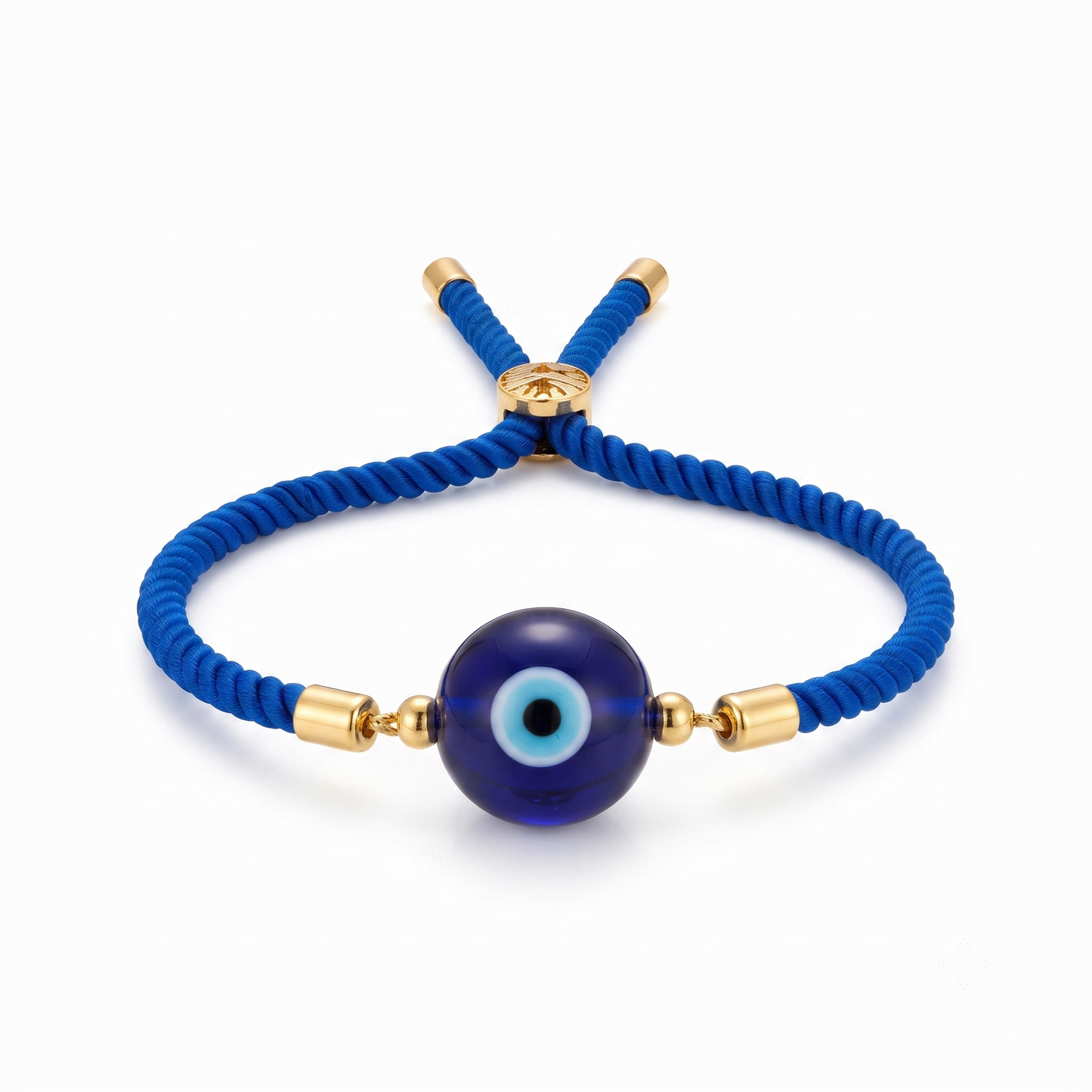 Blue Evil Eye Rakhi Bracelet for Brother | Adjustable Handmade Protection Bracelet | Raksha Bandhan Gift