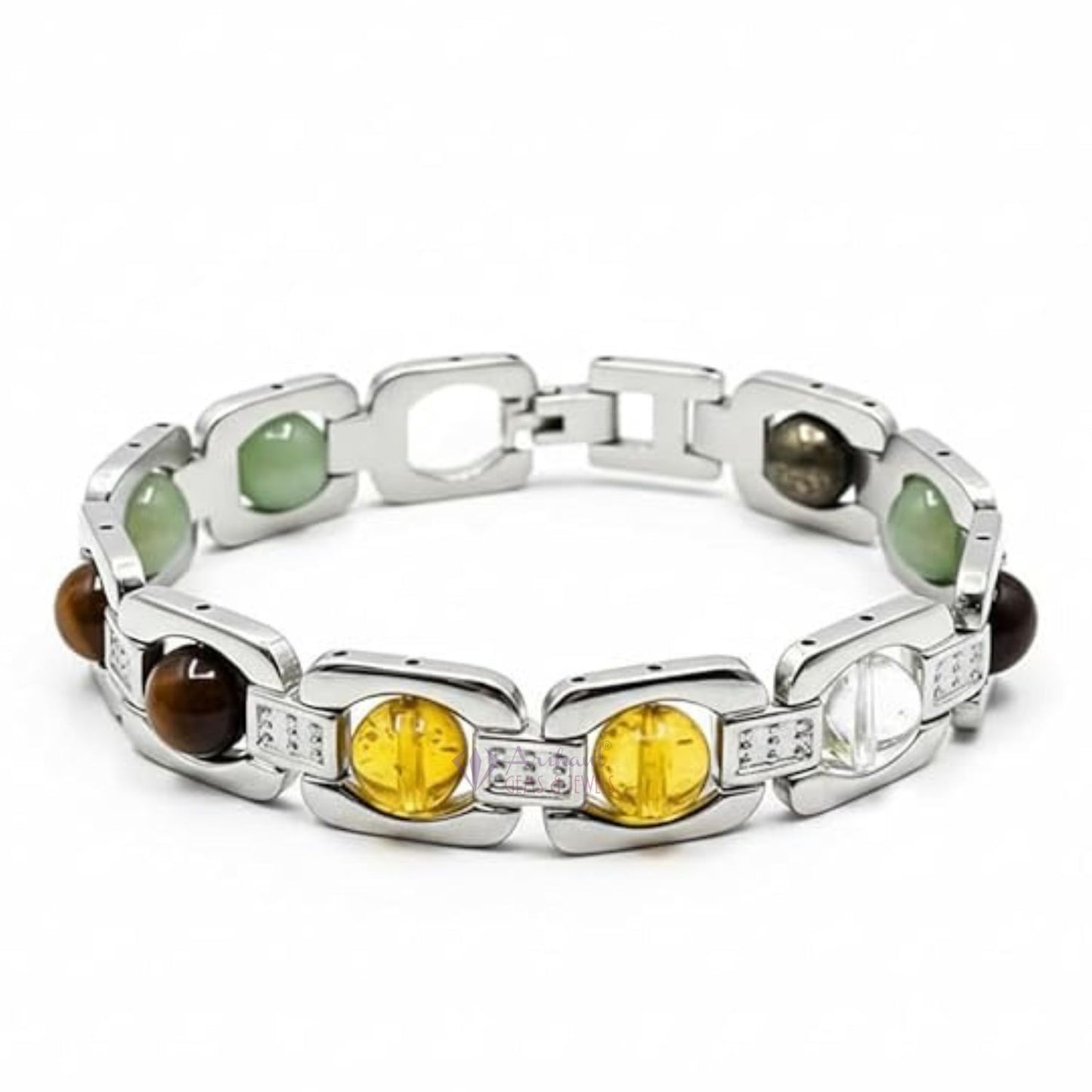 Original Certified Dhan Yog / Dhanyog Bracelet for Wealth & Prosperity | Natural Pyrite Money Magnet Stone Bracelet | Unisex Adjustable Crystal Bracelet for Financial Growth & Positive Energy.