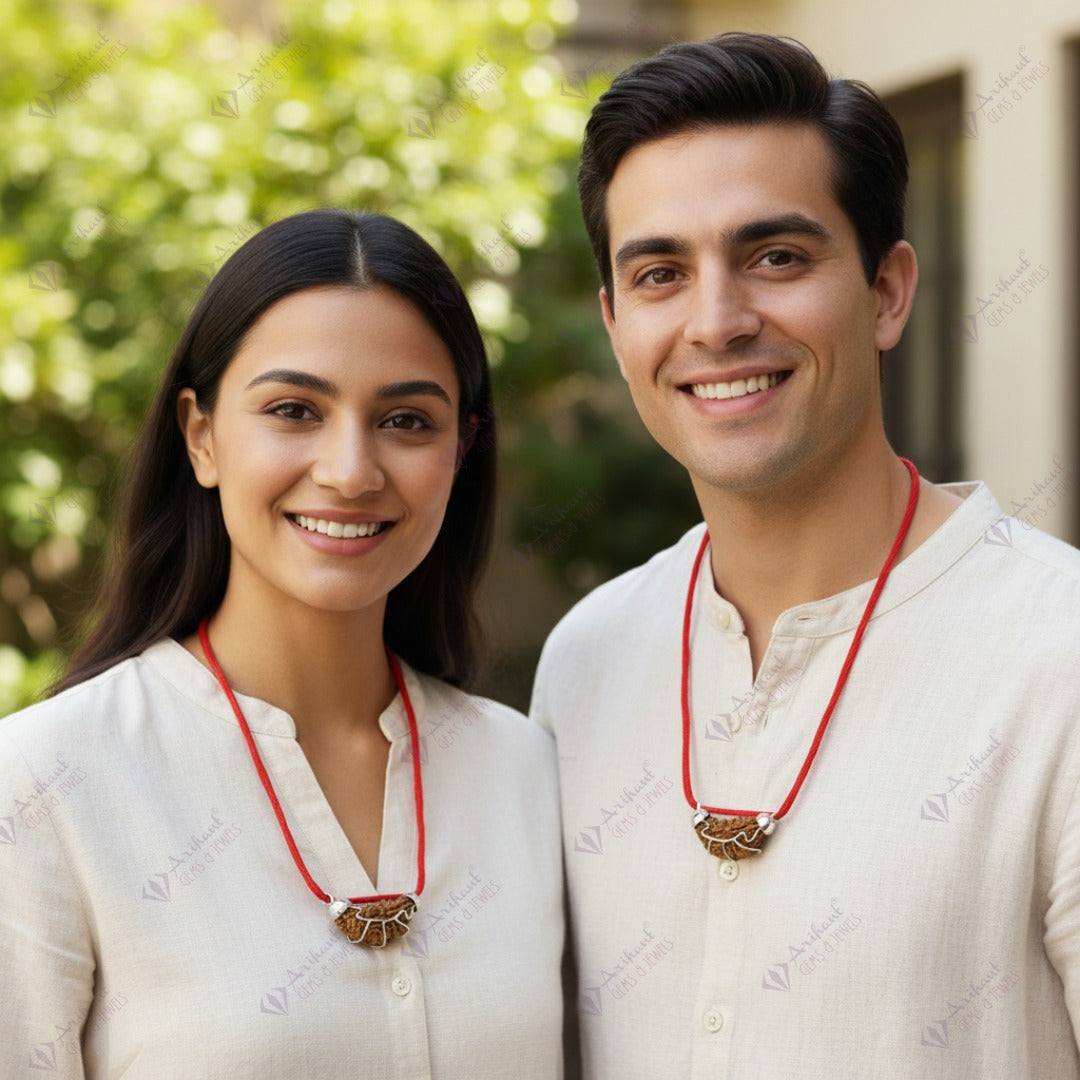 1 Mukhi INDIA RUDRAKSHA SILVER 925 PENDANT / One Faced RUDRAKSHA 100% Original & Certified