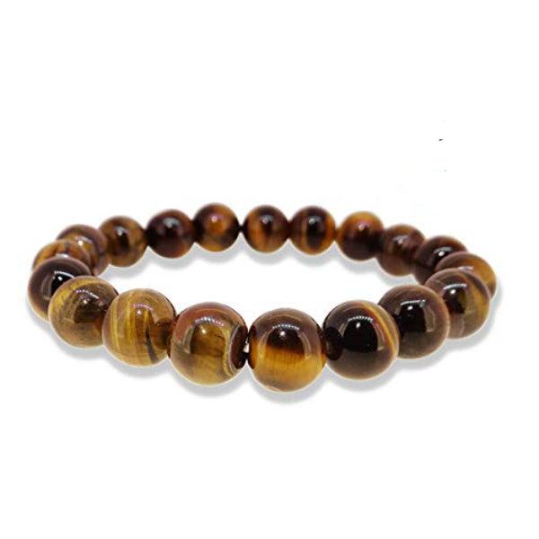 Arihant Gems & Jewels Tiger Eye Bracelet | Natural & Certified | Astrological Gemstone | Positive Effect | Unisex Both for Men & Women