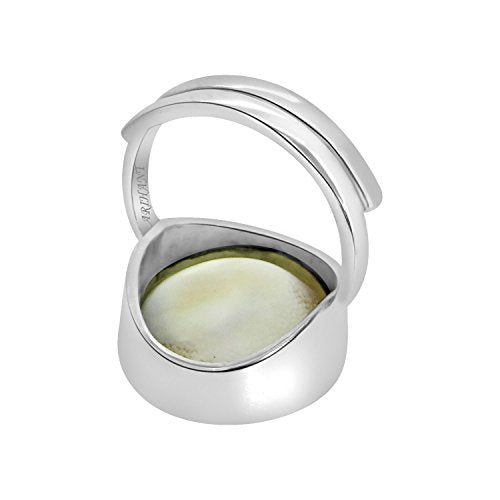 Vintage Chakra Ring Sterling Silver White Shell Gomati Chakra Gemstone Size  6 Adjustable Estate Jewelry - Etsy
