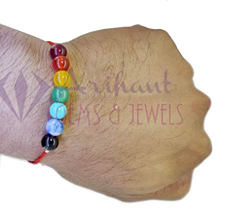 7 Chakra Energetic Healing Stone Rakhi for Your Brother by Arihant Gems and Jewels