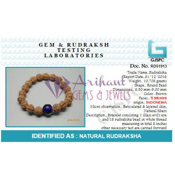 Ceramic Nazar Suraksha Kawach Set 1 Locket 2 Bracelet