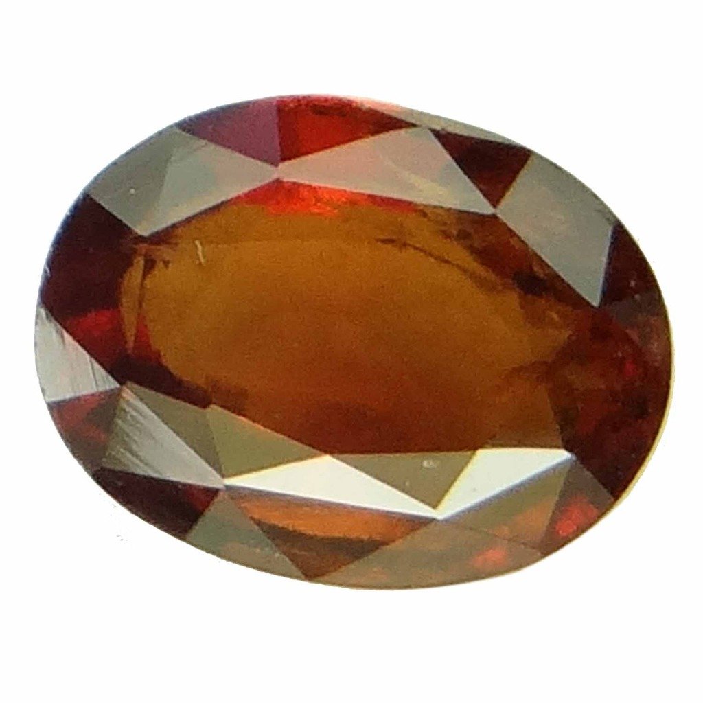 HESSONITE Garnet 6.50 Ratti Natural & Certified Hessonite Garnet (Gomed) Astrological Birthstone by ARIHANT GEMS and Jewels