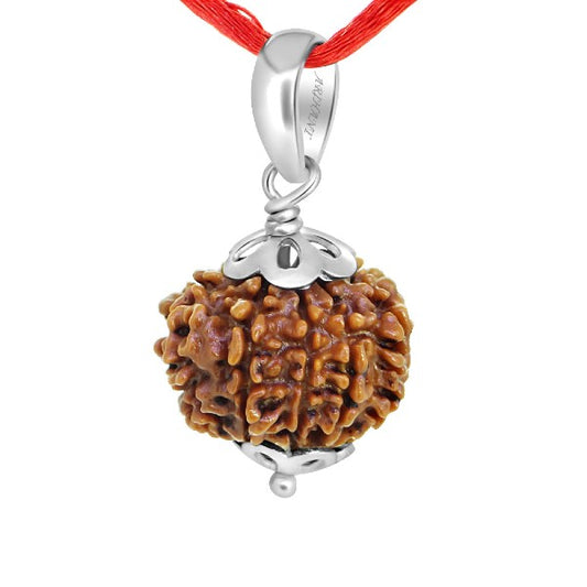 10 Mukhi NEPALI RUDRAKSHA SILVER 925 PENDANT / Ten Faced RUDRAKSHA 100% Original & Certified