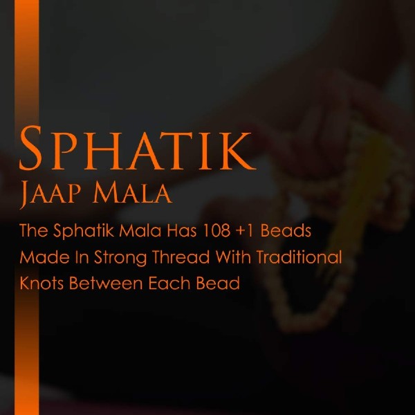 SPHATIK JAAP MALA 7 MM FOR POOJA (ASTROLOGY) (108+1 Beads) 100% Original & Certified
