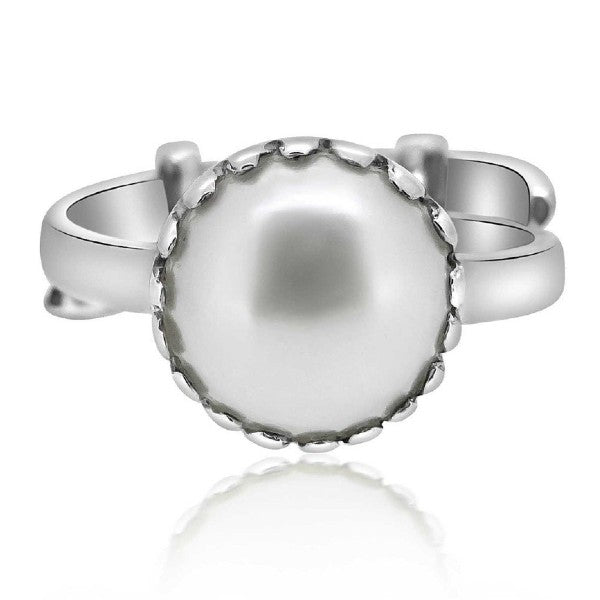 white pearl, silver pearl ring, pearl astro ring, pearl ring silver ring, pearl  silver ring, pearl silver, moti silver ring – CLARA